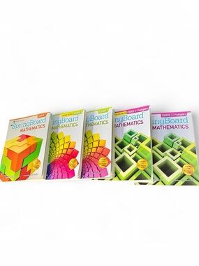 Springboard Mathematics Texbook bundle - courses 1, 2 and 3